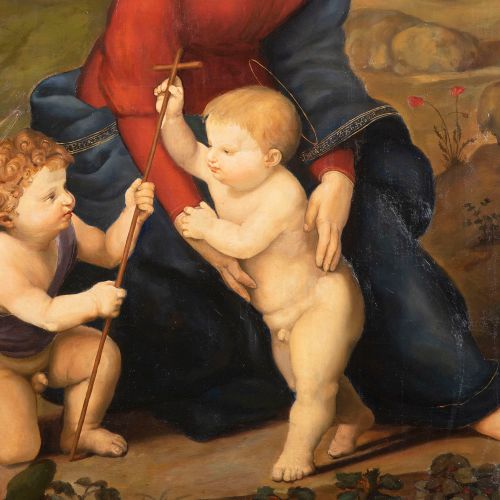 Joseph Von Fuhrich (1800 – 1876), Attributed, Virgin with Baby Jesus and Saint J&hellip;