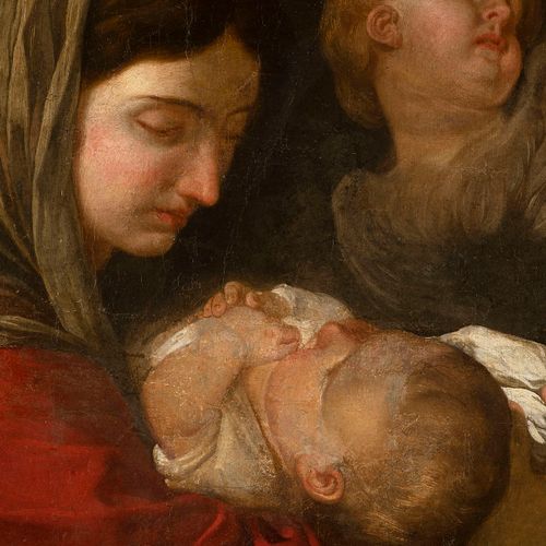 Simone Cantarini (1612 – 1648), Madonna with the Child and two Angels This paint&hellip;