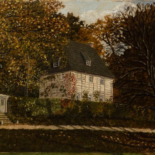 German painter 19th century, View of the Garden House of Johann Wolfgang von Goe&hellip;