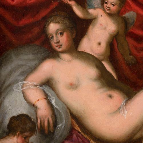 Hans Rottenhammer (1564 –1625) – Attributed, Reclining Venus in a Landscape 汉斯-罗&hellip;
