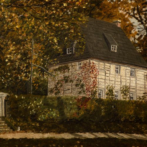 German painter 19th century, View of the Garden House of Johann Wolfgang von Goe&hellip;