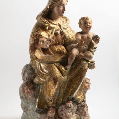 18th century, probably Italy, Mother of God with Child, Enthroned on Cloud Base &hellip;