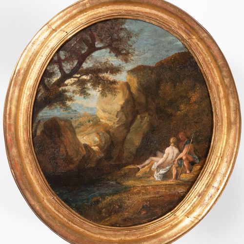 Gaspard Dughet (1615-1675) – circle, Southern Landscape with Lovers (Venus and A&hellip;
