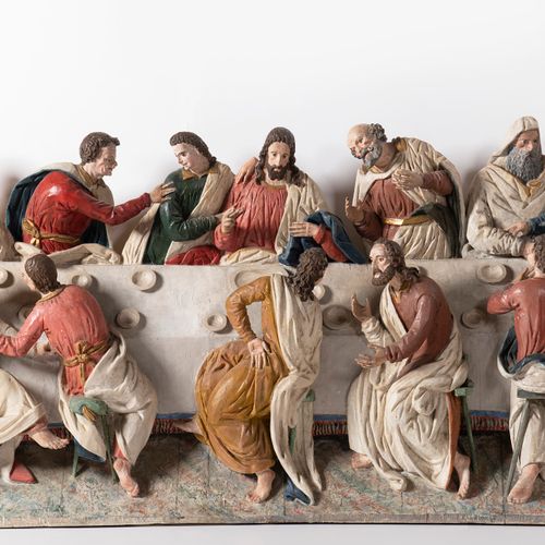 Relief, around 1700, probably Austria, The Last Supper La représentation montre &hellip;