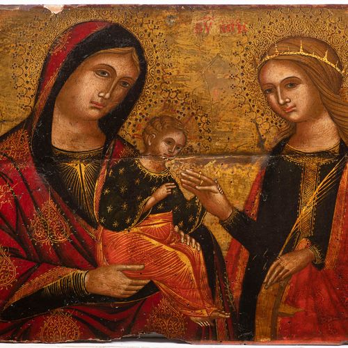 Venetian painter of the 14th/15th century, The Mystical Wedding of Saint Catheri&hellip;