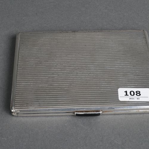 Null Silver business card case, sterling, dim. 11 x 8 cm, appr. 176 grams