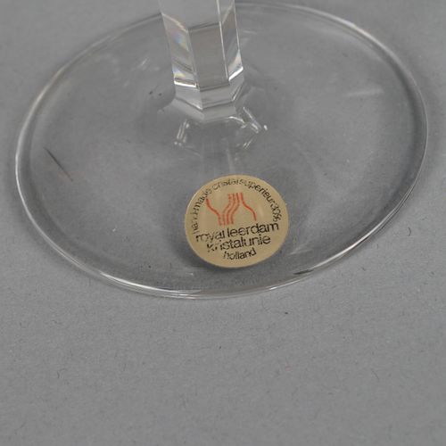 Null 水晶饮品套装，设计：J. Eisenloeffel (1876-1957)，由各种杯子组成，高10.5/11和12厘米，1个杯子有极小的碎片，（16x&hellip;