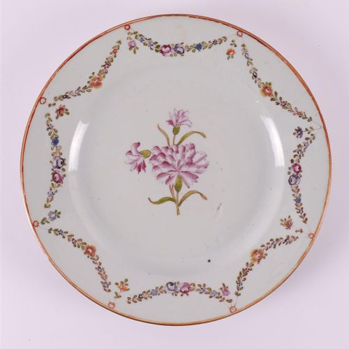 Null Une assiette en porcelaine pour le marché européen, Chine, Qianlong, 2e moi&hellip;