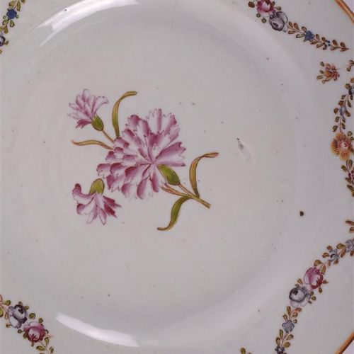 Null Un plato de porcelana para el mercado europeo, China, Qianlong, 2ª mitad de&hellip;