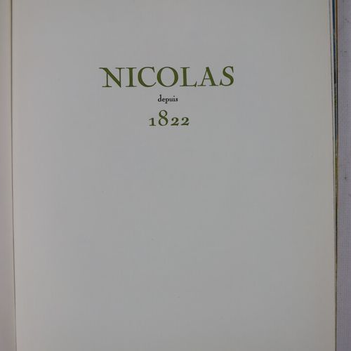 Null Ensemble de 3 catalogues "listes des grands vins" des établissements Nicola&hellip;