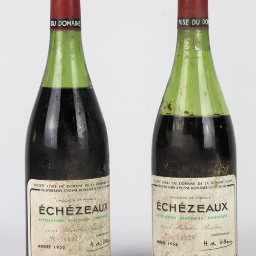 Null ECHEZEAUX. 

Domaine de la Romanée Conti.

Millésime: 1958. 

Deux bouteill&hellip;