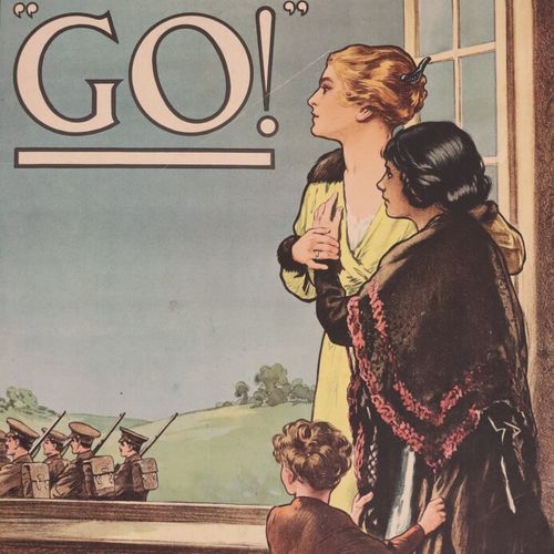 Null Affiche anglaise Women of Britanique Say " Go " , 1917

Collée sur un contr&hellip;