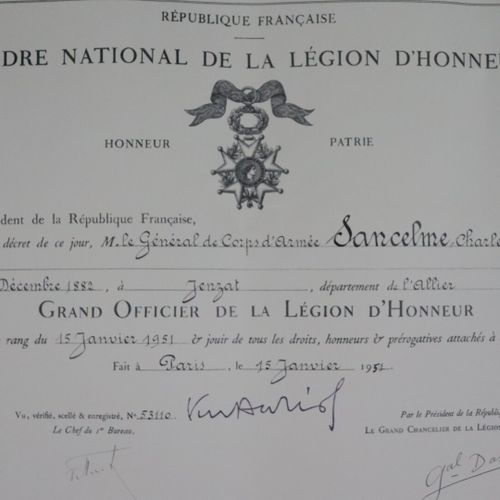 Null Diplôme de l'Ordre de la Légion d'honneur

Grand Officier de l'Ordre attrib&hellip;