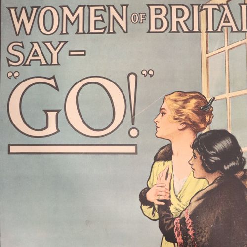Null Affiche anglaise Women of Britanique Say " Go " , 1917

Collée sur un contr&hellip;