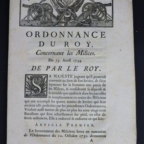 Null Ensemble de trois ordonnances du Roi.

Documents avec une tête.

Bien lisib&hellip;