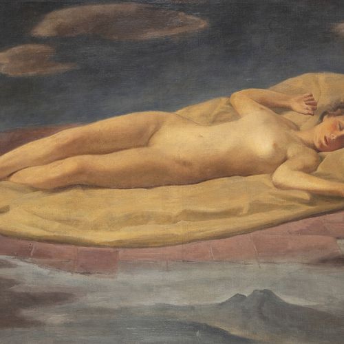 NINO BERTOLETTI 
(Rome 1889 1971) 
 
Le rêve, 1936 
Huile sur toile, 98 x 146 cm&hellip;