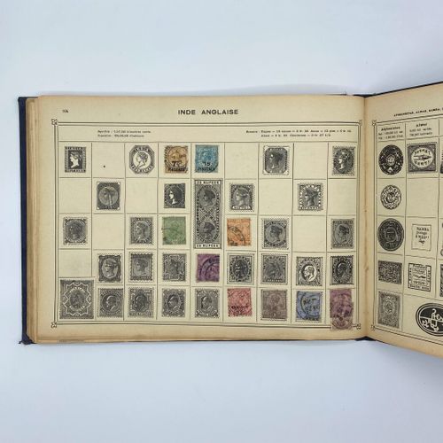Timbres, 
Album illustré de timbres poste 
Maison Arthur Maury 6 Boulevard Montm&hellip;
