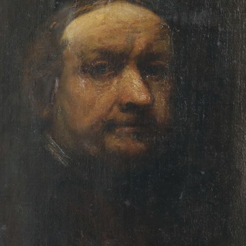 REMBRANDT - Kopien REMBRANDT - 复印件 一位老先生的半身像，可能是自画像。 布面油画，安装在木头上，模仿伦勃朗，约1800年。 4&hellip;