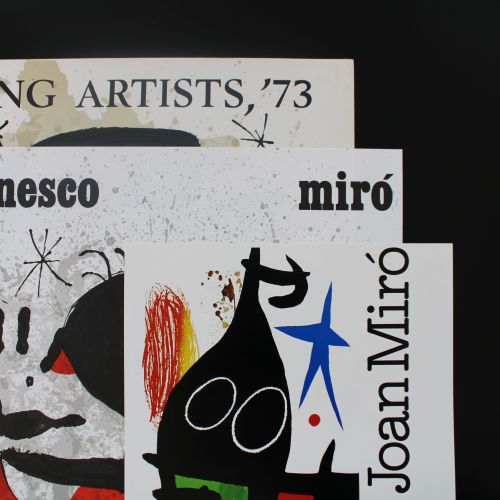 Null Juan MIRO (1893-1983), lot de 3 affiches d'exposition
- Young Artists 73, N&hellip;