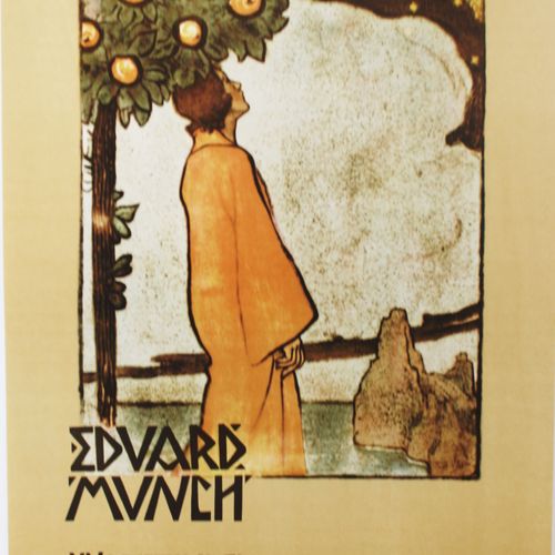 Null Edouard MUNCH (1863-1944), Affiche offset en couleur réduite d'après l'affi&hellip;