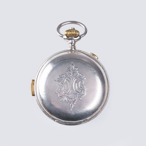 Qualité Boutte. A Savonette Pocket Watch Chronograph with Minute Repeater on Nec&hellip;