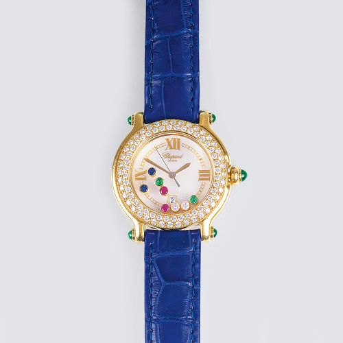 Chopard est. 1860 in Sonvilier. A Lady's Wrist Watch 'Happy Sport'. 18 kt. Gelbg&hellip;