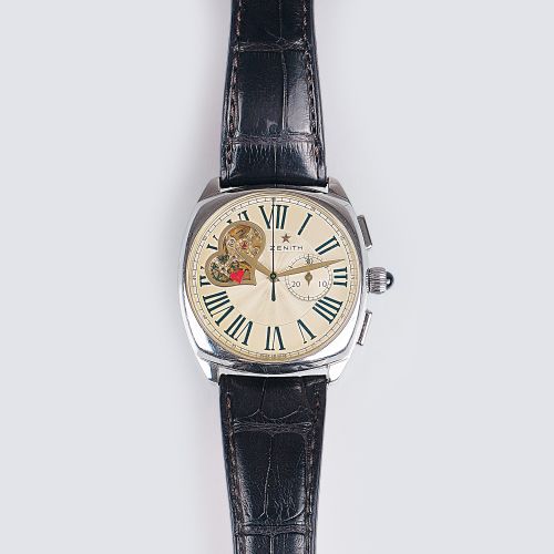 Zenith est. 1865 by Georges Favre-Jacot. A Gentlemen's Wristwatch El Primero. Ac&hellip;