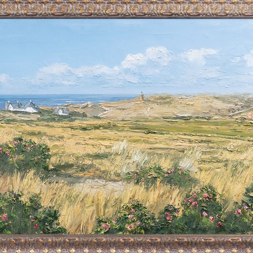 Peter Witt (Itzehoe 1966). Sylt. 油/帆布，60 x 120 cm，lo. Ri. Sign.威特。- 德国画家。