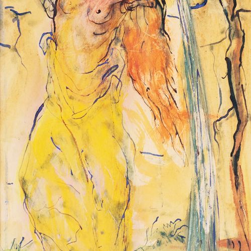 Josef Hegenbarth (Kamnitz 1884 - Dresden 1962). The Well. 约1920年1920年，水粉画，46,5 x&hellip;