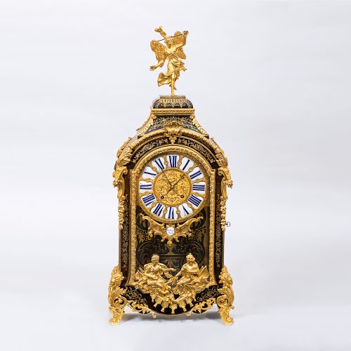 A splendid large Louis XV Boulle Mantle Clock with Console by Baltazar Paris. Pa&hellip;