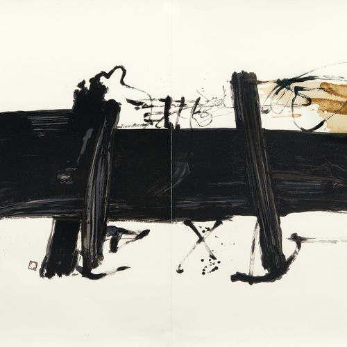 Antoni Tàpies (Barcelona 1923 - Barcelona 2012). Grand Table. 彩色石版画，106 x 155厘米，&hellip;