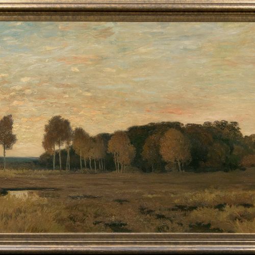 Hans am Ende (Trier 1864 - Stettin 1918). Evening Mood in the Moor. Huile/toile,&hellip;