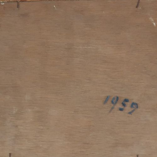 Null René Boreux《带壶的水果静物》，木板油画，已签名，约24x29.5cm