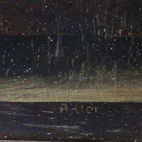 Null "Natura morta con fiori", olio su tavola, firmato Adler, 38x28 cm ca.