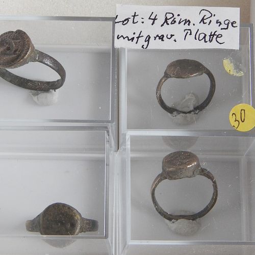 Null Convolute 4 Roman rings,from old collection,together