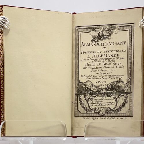 GUILLAUME. Almanach dansant pour l'année 1770. GUILLAUME [Simon]. Dancing almana&hellip;