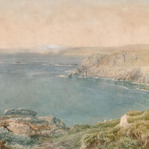 Null Samuel Phillips Jackson (1830-1904) Britannique. "Vue côtière tranquille en&hellip;