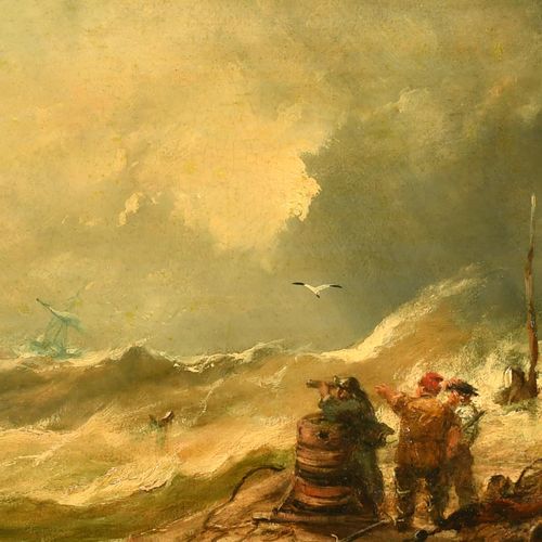 Null William James Durrant Ready (1823-1873) Britannique. "Une scène orageuse de&hellip;