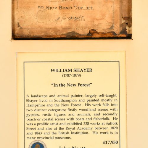 Null 威廉-沙耶（1787-1879）英国人。"在新森林"，画布上的油画，在背面的标签上题字，30英寸×25英寸（76.2×63.5厘米）。出处。Cooli&hellip;