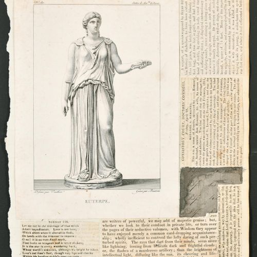 Null 归属于约书亚-雷诺兹（1723-1792）英国人。戴高帽的男人半身像，铅笔，未装裱 4.5" x 4" (11.4 x 10.2cm)