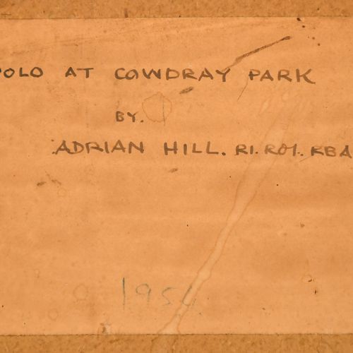 Null Adrian Hill (1895-1977) Británico. "Polo en Cowdray Park", Acuarela, firmad&hellip;