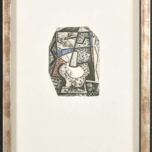 Null 布莱恩-英格姆（1936-1997）英国人。"静物（Trelaguithack）"，蚀刻版画，签名，题词，日期为1970-81，铅笔编号为A/P 1/&hellip;