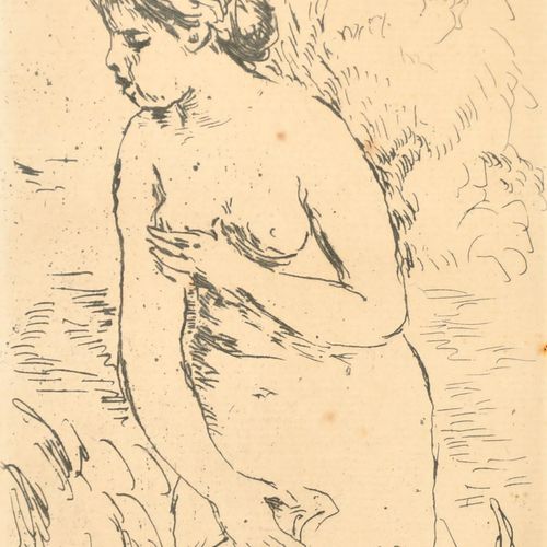 Null Según Auguste Renoir (1841-1919) Francés. "Baigneuse Debout", Aguafuerte, I&hellip;