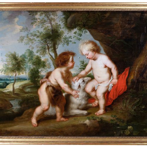 Null 
彼得-保罗-鲁本斯
Siegen 1577 - 1644 安特卫普和车间

"基督儿童和施洗者圣约翰的婴儿"

c.1620/25

布面油画

1&hellip;