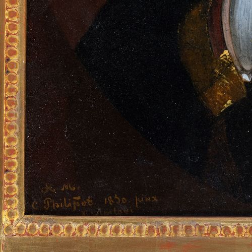 Null 卡尔-路德维希-菲利普特


香槟区 1801 - 1859 克鲁莫


"邮政和电报管理局的一位K.K.文职国家雇员的肖像"


布面油画


43&hellip;