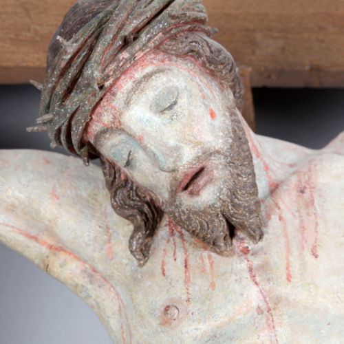 Null Kruzifix, farbig gefasste Holzskulptur, Italien, 17. Jh., ,sogenannter Drei&hellip;