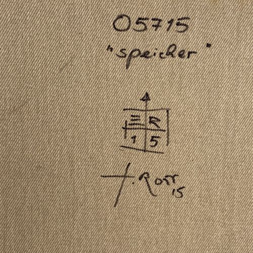 Null Eberhard ROSS 

Speicher.

Technique mixte sur toile signée, titrée et réfé&hellip;