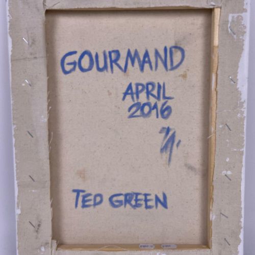 Null Ted GREEN 

Gourmand.

Acrylique sur toile titrée, datée APRIL 2016 et sign&hellip;