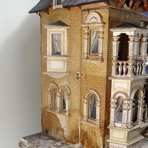 A large and impressive Moritz Gottschalk blue roof dolls house model: 2556/2 in &hellip;