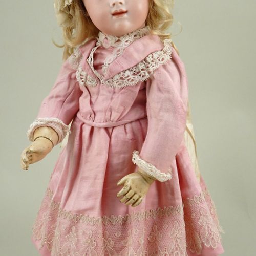 Outstanding and rare A.T Andre Thuillier bisque head Bebe doll, size 7, French c&hellip;
